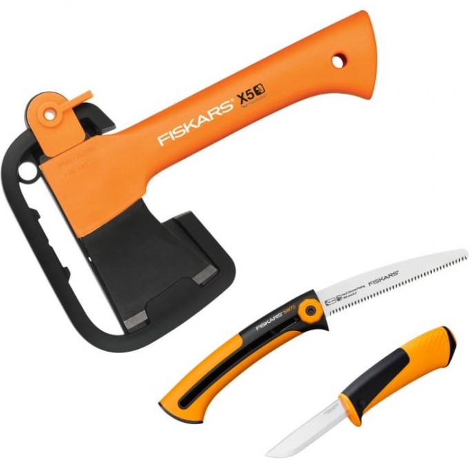 Туристический набор FISKARS топор+пила+нож 1057912 Туристический набор FISKARS топор+пила+нож 1057912
